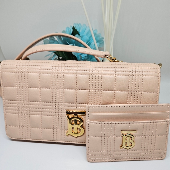 Burberry Quilted Wallet on a Chain - Picture 4 of 6